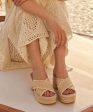 Dolce Vita Eldora Wedge - Natural White Raffia - FINAL SALE Discount