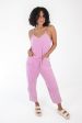 Travel Light Jumpsuit - Pink For Cheap