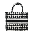 Houndstooth Small Dior Book Tote For Cheap