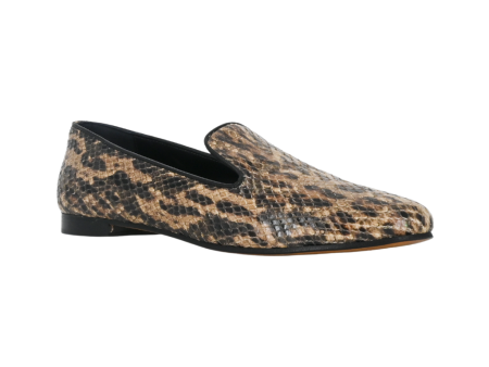 Animal-Print Embossed Loafers Cheap