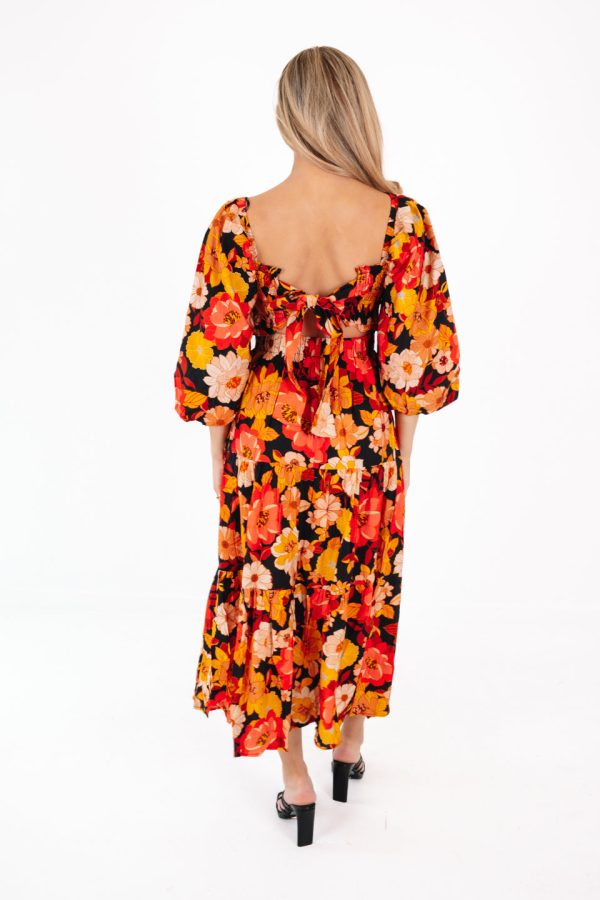 At The Patch Maxi Dress - Orange on Sale