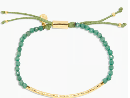 Gorjana Power Gemstone Bracelet - Aventurine Gold For Discount