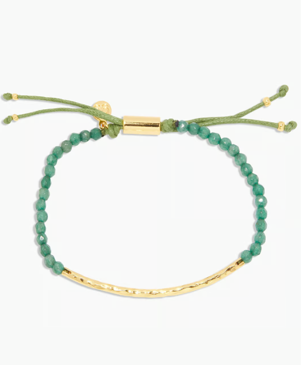 Gorjana Power Gemstone Bracelet - Aventurine Gold For Discount