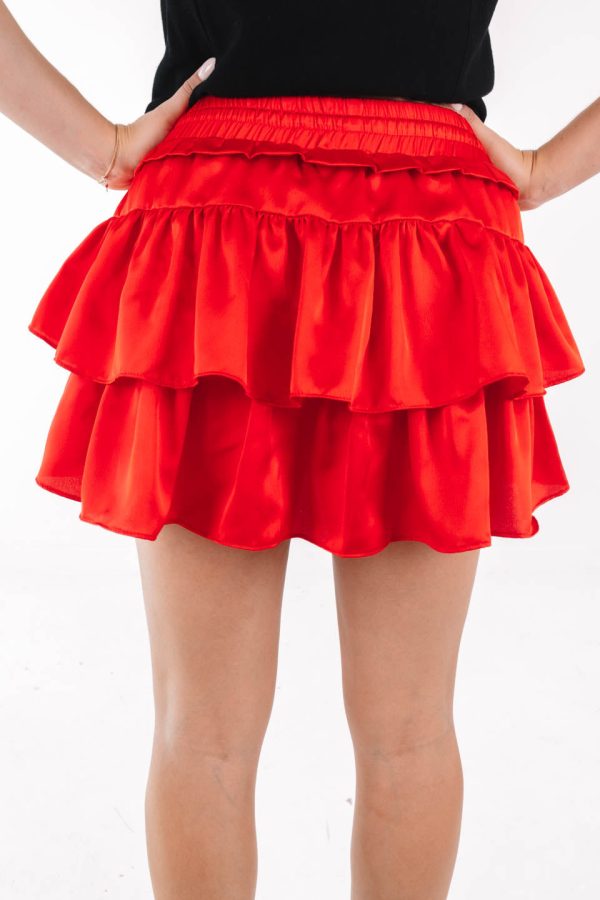 Always Invited Skort - Red Sale