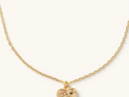 Eye Heart Necklace - Gold Online Sale