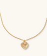 Eye Heart Necklace - Gold Online Sale