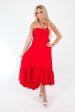 Feet In The Sand Midi Dress - Red Online Hot Sale