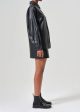 Agda Recycled Leather Mini Skirt Sale