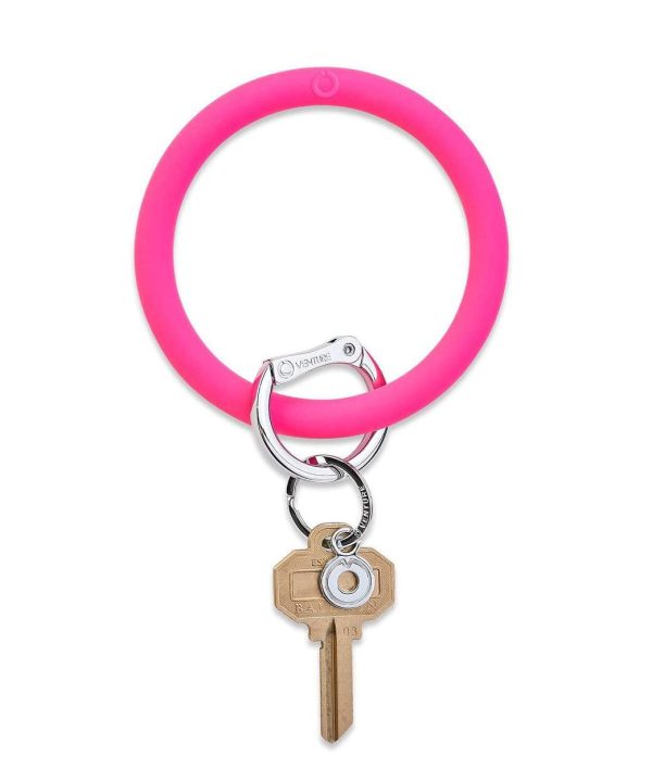 Big O Silicone Key Ring - Tickled Pink Sale