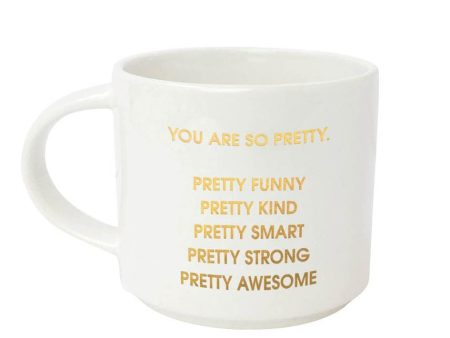 16 oz. Stackable Ceramic Mug - You Are So Pretty Discount