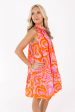 In A Trance Dress - Pink Orange Online Sale