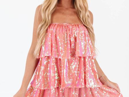 Steal The Scene Dress - Pink Fashion