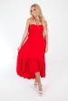 Feet In The Sand Midi Dress - Red Online Hot Sale