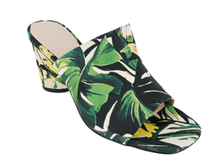 Tropical Jacquard Floral Slides Fashion