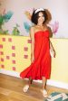 Feet In The Sand Midi Dress - Red Online Hot Sale