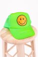 Smiles For Miles Hat - Neon Green For Cheap