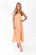 Just Peachy Midi Dress - Peach For Discount