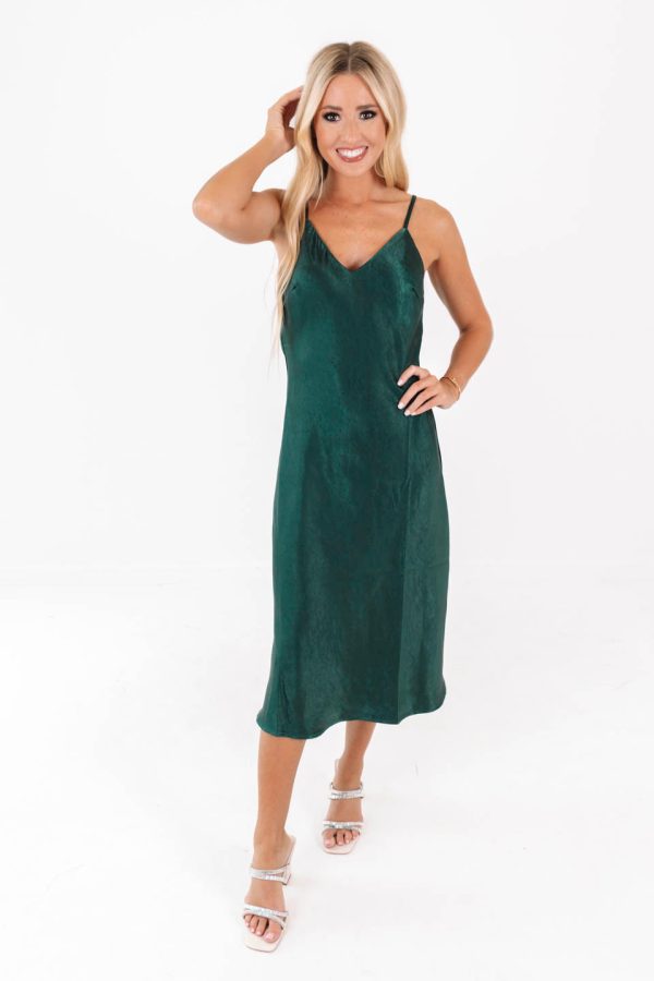 Sleigh Ride Midi Dress - Pine For Cheap