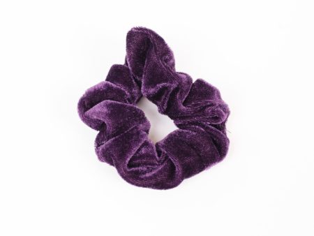 Treat Yourself Velvet Scrunchie - Purple Sale