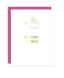 Letterpress Paperclip Card - Birthday Queen Hot on Sale