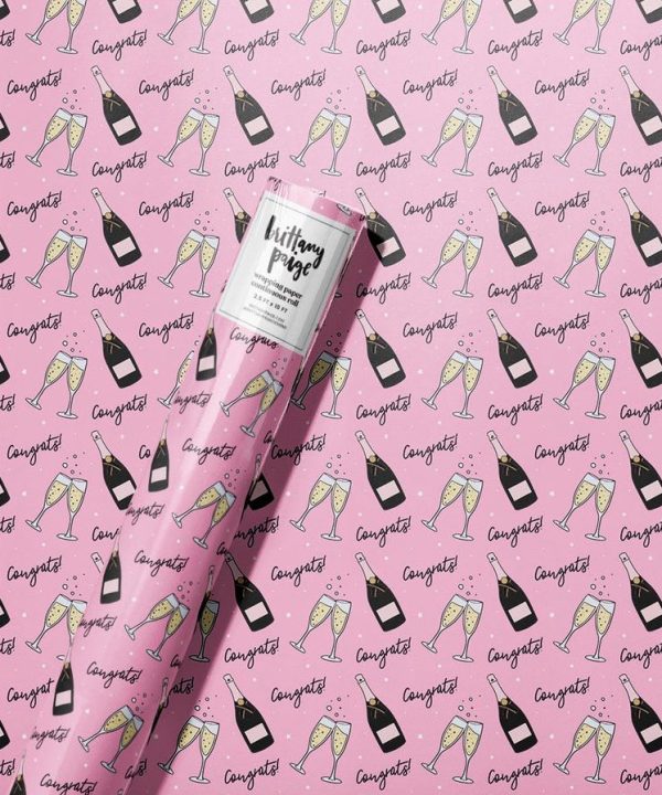 Wrapping Paper - Congrats Champagne - IN STORE PICK UP ONLY Sale