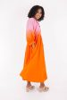 Seaside Sunrise Midi Dress - Pink Orange Online Sale