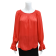 Red Silk Blouse For Sale