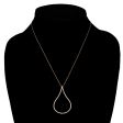 Pave Diamond Teardrop Pendant Necklace Supply