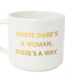 16 oz. Stackable Ceramic Mug - Where There s A Woman Online Sale