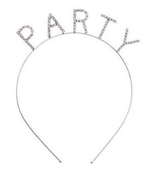 Pave Crystal Party Headband - Silver Online Sale