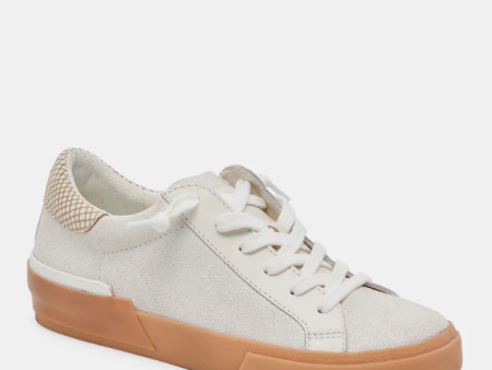 Dolce Vita Zina Sneakers - Ivory Multi Crackled Leather - FINAL SALE Discount