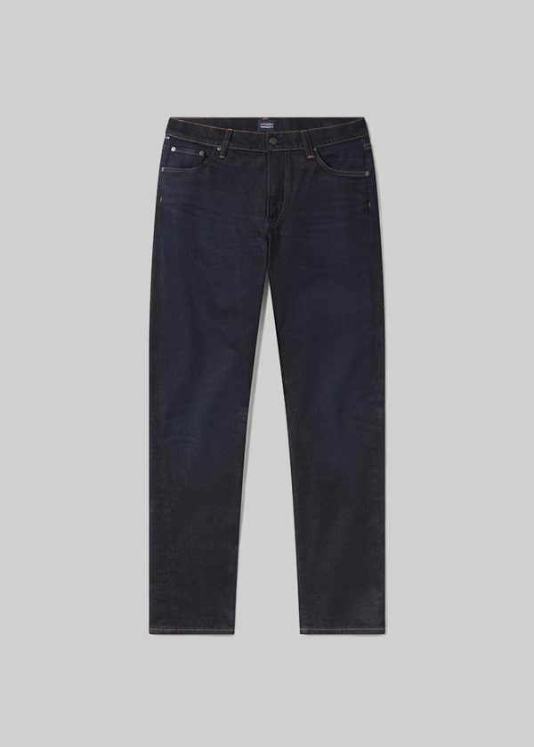 Gage Slim Straight Cashmere Denim in Falcon Discount