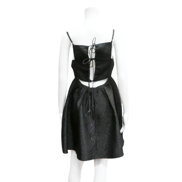 Black Cut-Out Embroidered Dress Sale