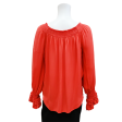 Red Silk Blouse For Sale