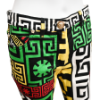 Multicolored Greek Puzzle Pants Online