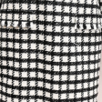 Black & White Checkered Tweed Dress Hot on Sale