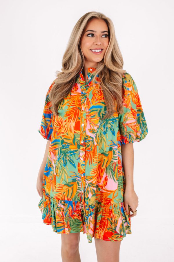 The Paloma Belted Dress - Multi Cheap