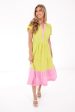 Slice Of Lime Maxi Dress - Lime Pink Online Sale