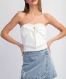 Bow Tube Top - Off White - FINAL SALE Cheap