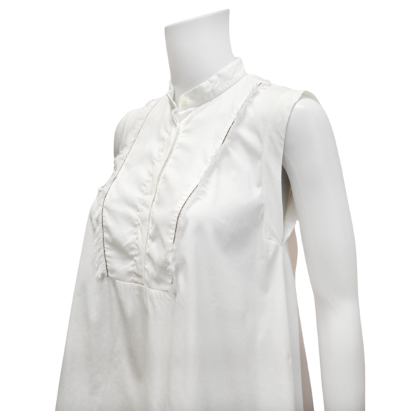 Monili Sleeveless Button-Up Blouse Online Hot Sale