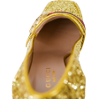 Peyton Gold Glitter GG Marmont Loafer Heels Hot on Sale