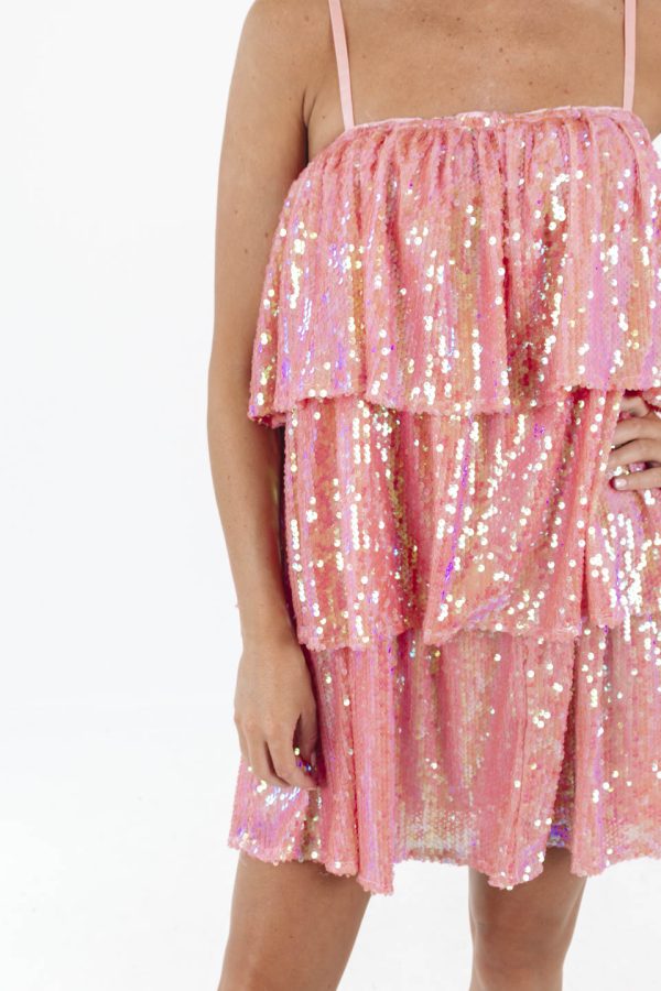 Steal The Scene Dress - Pink Fashion