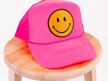 Smiles For Miles Hat - Neon Pink Discount