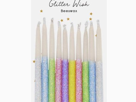 Glitter Wish Candles, 3  - Multi Color For Discount