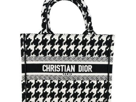 Houndstooth Small Dior Book Tote For Cheap