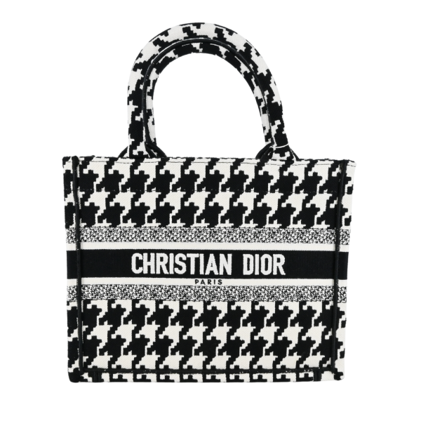 Houndstooth Small Dior Book Tote For Cheap