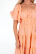 Peachy Keen Midi Dress - Peach Online Sale