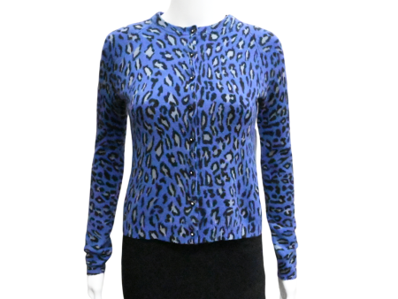 Leopard Print Cashmere Cardigan Online Hot Sale