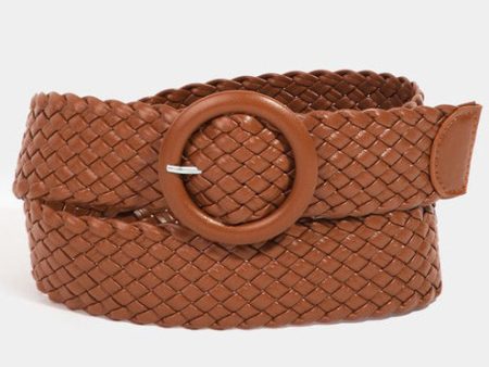 Braided Belt - Camel For Cheap