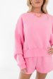 Cool And Casual Sweatshirt - Hot Pink Fashion